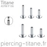 Labret titane interne - tailles au choix