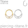 piercing clicker double anneau cristaux et microbilles