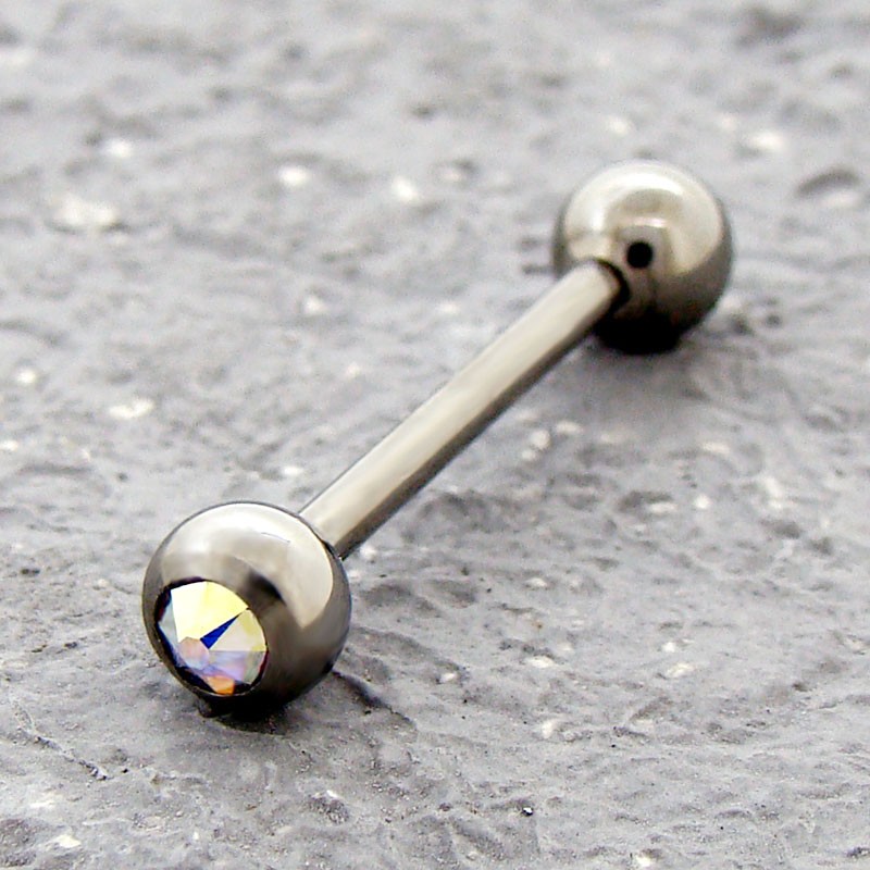 Vente de piercing langue plaqué titane de qualité à petit prix