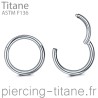 piercing anneau clicker titane