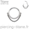 clicker titane avec chainette titane