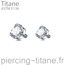 Cristal blanc griffé pour...