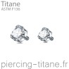 Cristal blanc griffé pour dermal ou haut de nombril