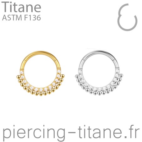 Clicker titane  microbilles et cristaux - AN0012