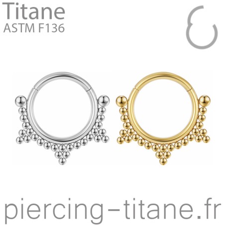 Clicker titane microbilles, triples microbilles et billes
