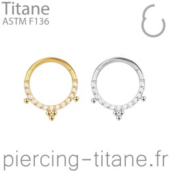Clicker titane cristaux et microbilles par 3 et solo