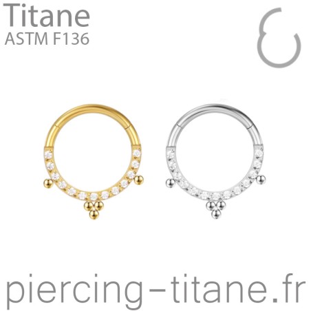 Clicker titane cristaux et microbilles par 3 et solo