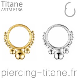 Clicker titane microbilles et billes