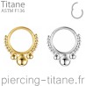 Clicker titane microbilles et billes