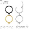 Clicker titane triple microbilles