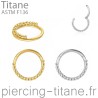 Clicker titane 16 microbilles de face